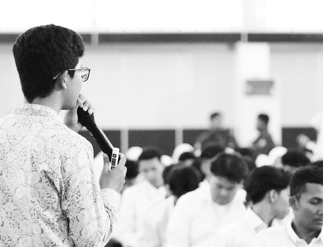 Indonesian students looking forward