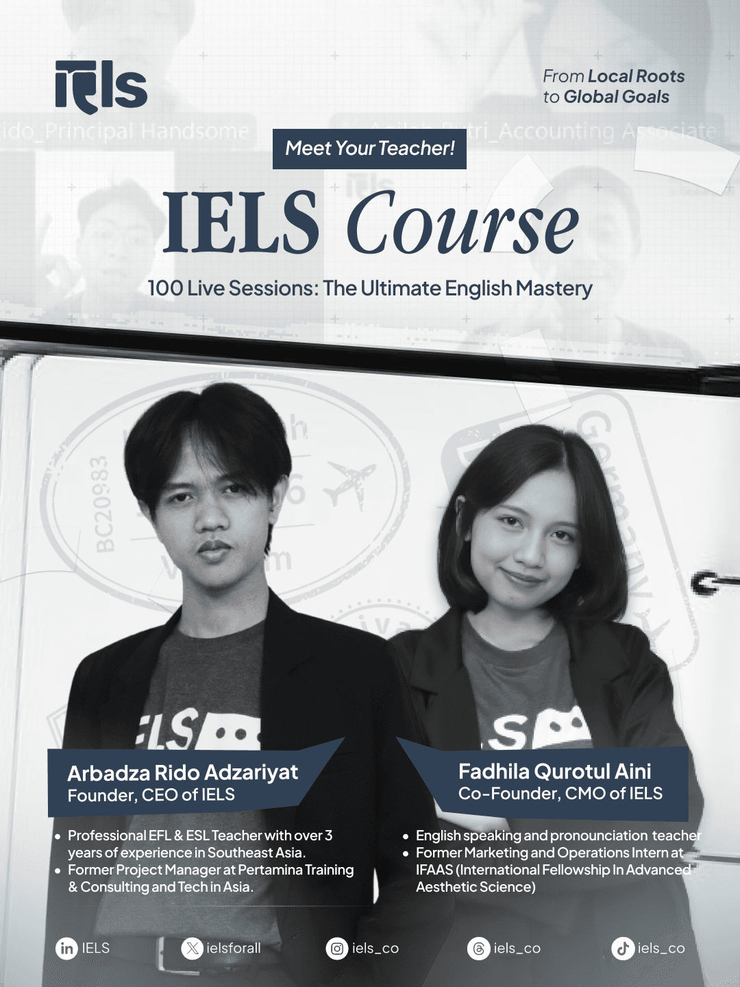 Online English Mastery Course Poster