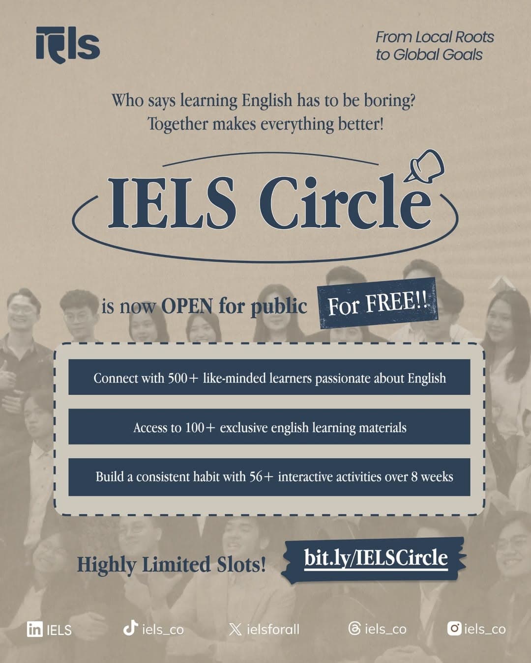 IELS Circle: Transform Your English Skills in 8 Weeks poster