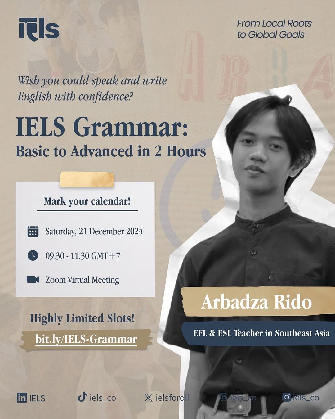 IELS Grammar: Basic to Advanced in 2 Hours poster